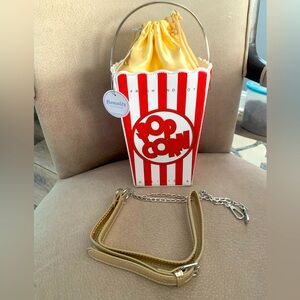 NWT Bewaltz Popcorn Bucket Purse Handbag Novelty